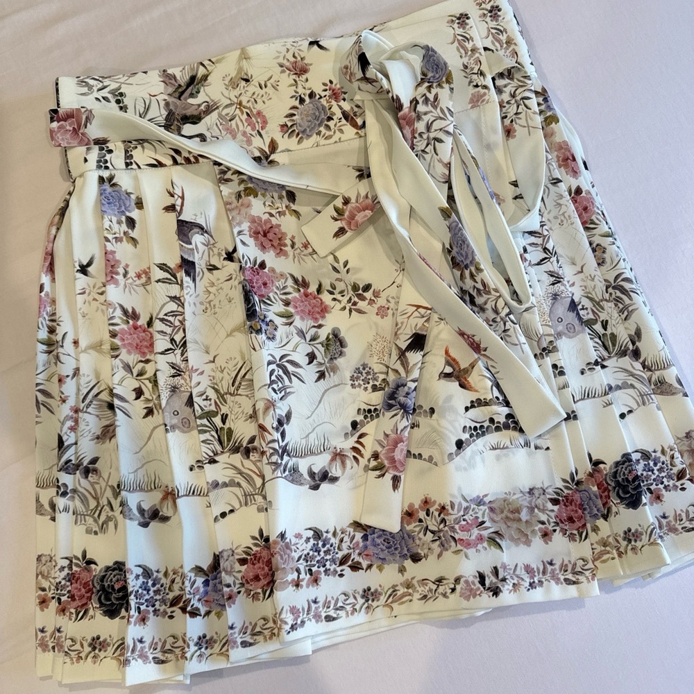Chinese Floral Tie skirt